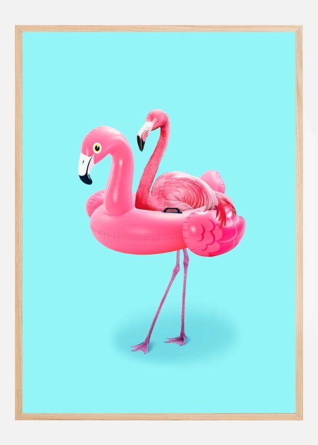 Bildverkstad Flamingo on Resort Poster