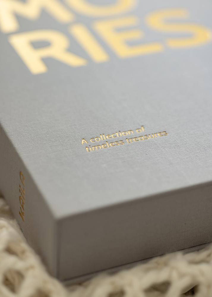 KAILA KAILA MEMORIES Grey XL - Coffee Table Photo Album - 60 Foto's van 11x15 cm