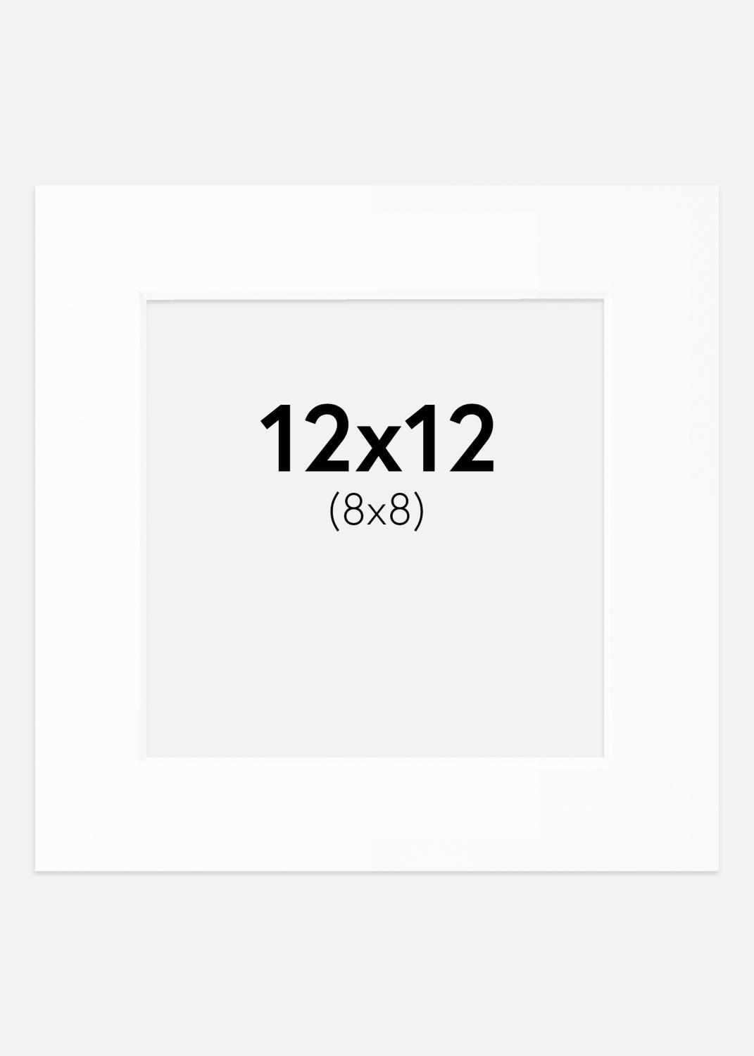 Product Image for Passe-partout Wit Standaard (Witte kern) 12x12 cm (8x8)