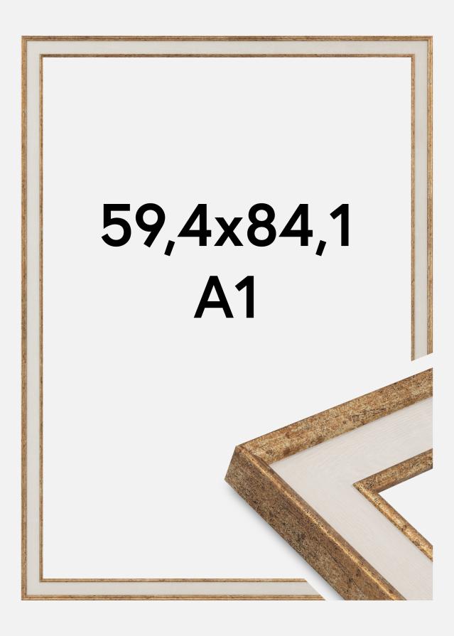 Jämtlands Ramfabrik Kader Dolly Acrylglas Goud 59.4x84 cm (A1)