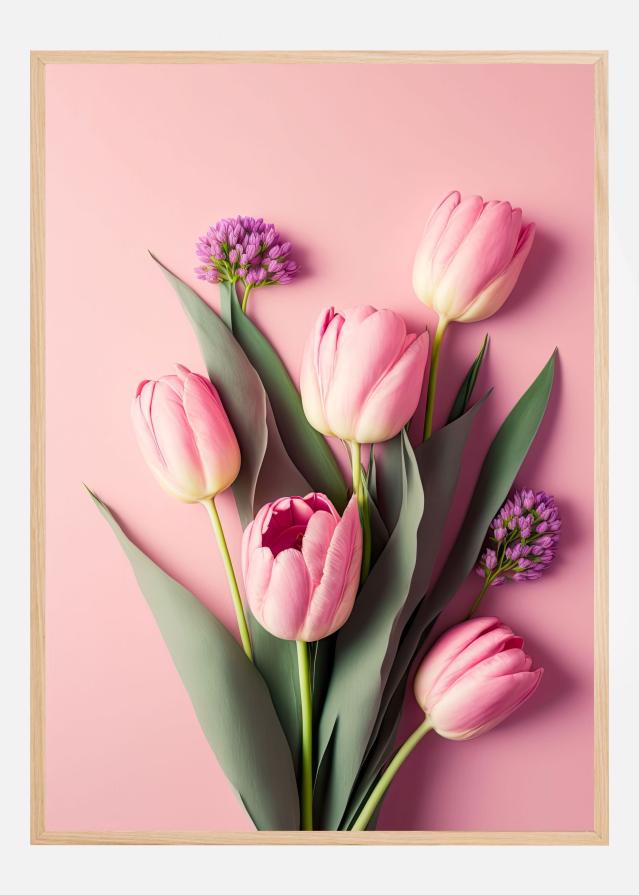 Bildverkstad Pink Tulips Poster