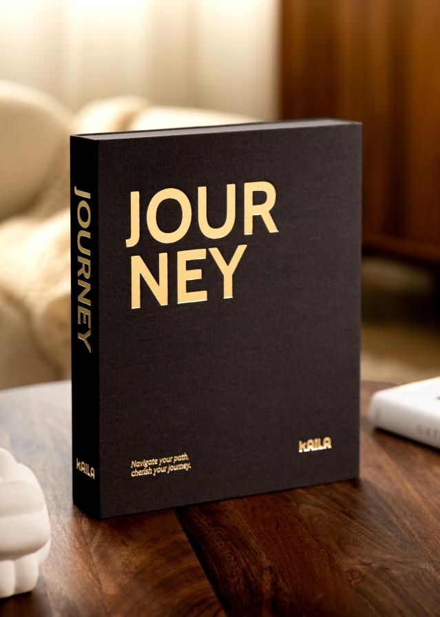 BGA KAILA JOURNEY Black - Coffee Table Photo Album (60 Zwarte zijden)