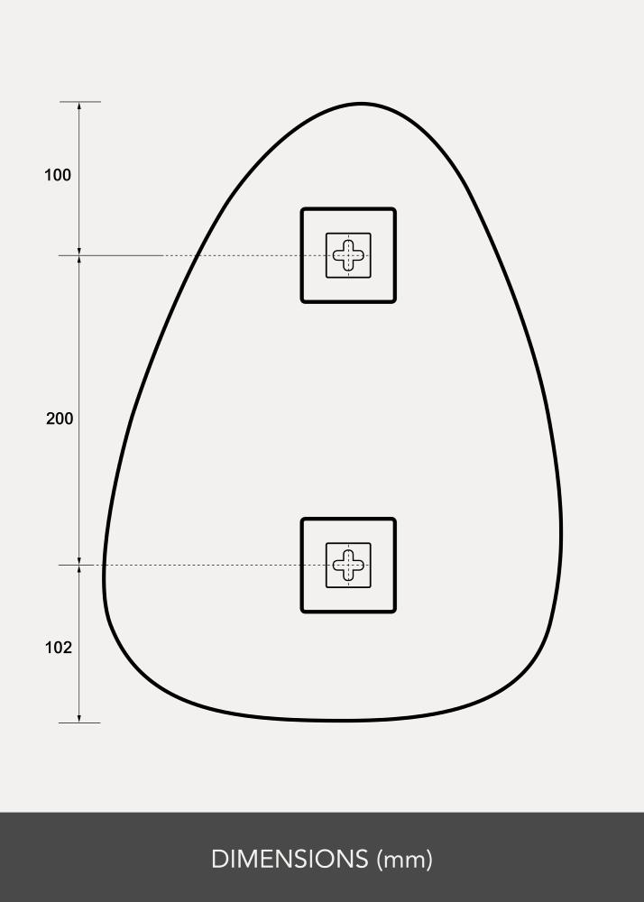 KAILA KAILA Spiegel Shape I 30x40 cm