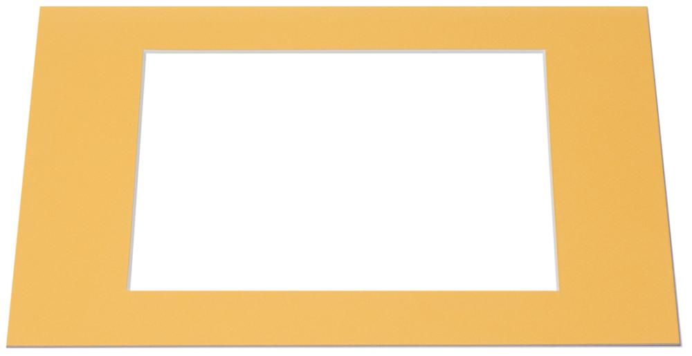 Egen tillverkning - Passepartouter Passe-partout Geel (Witte kern) - Op maat gemaakt