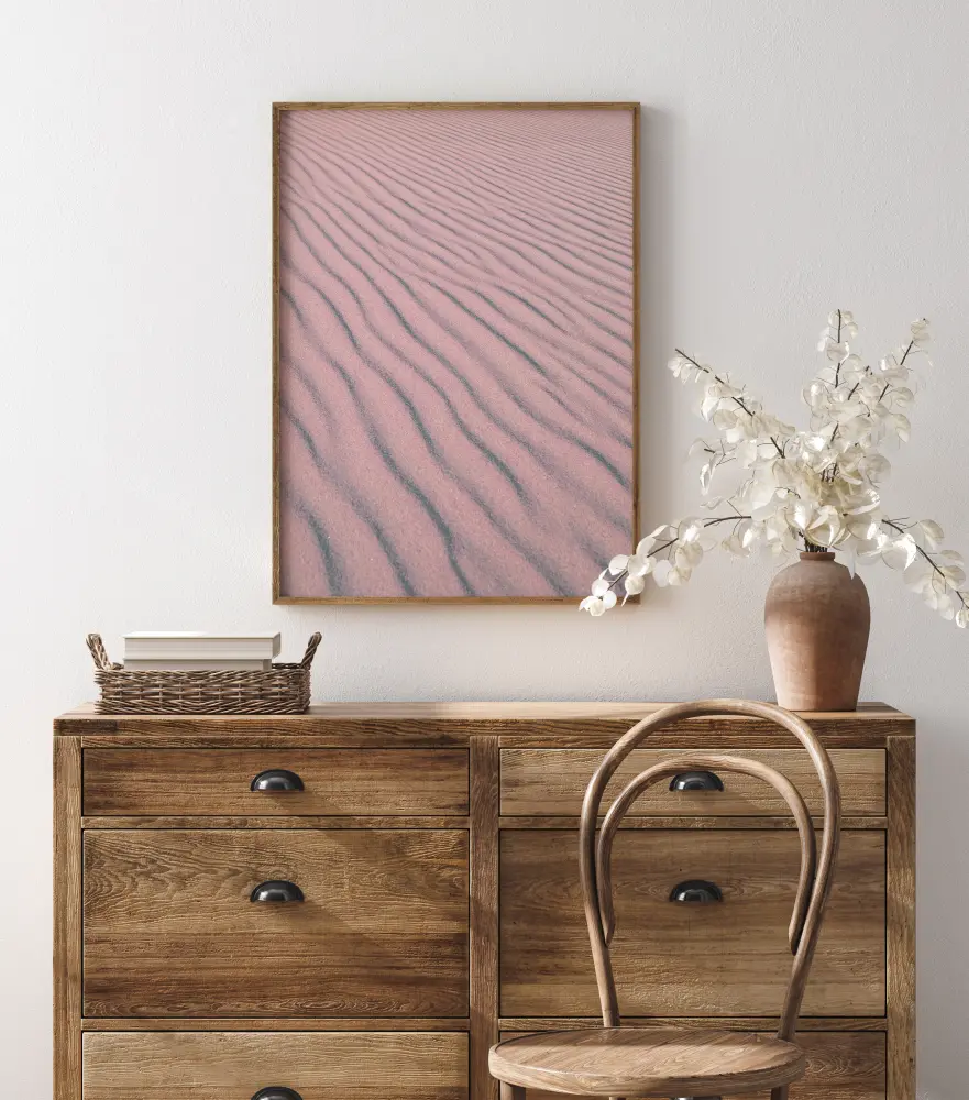 Bildverkstad Pink Sandy Waves Poster
