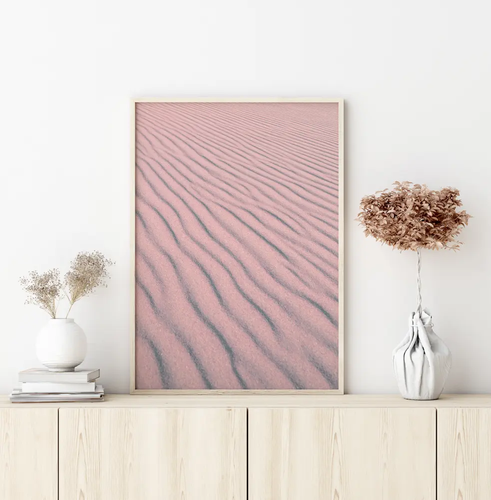 Bildverkstad Pink Sandy Waves Poster