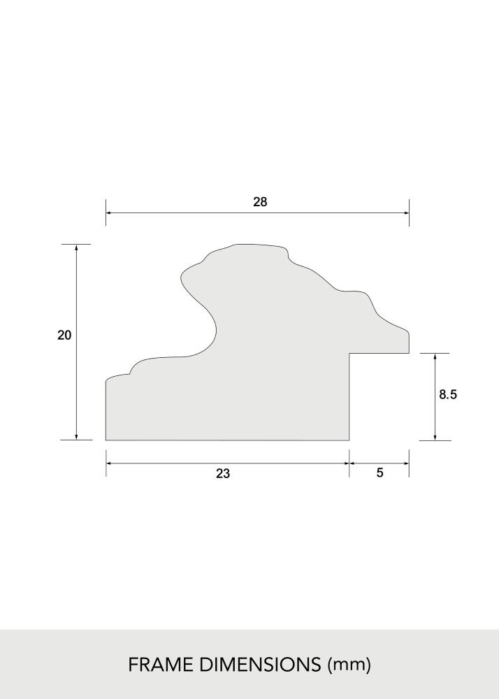 BGA Kader Swirl Acrylglas Goud 30x40 cm