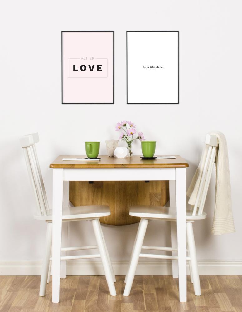 Bildverkstad Citaat - Skam - Alt er love - Roze Poster