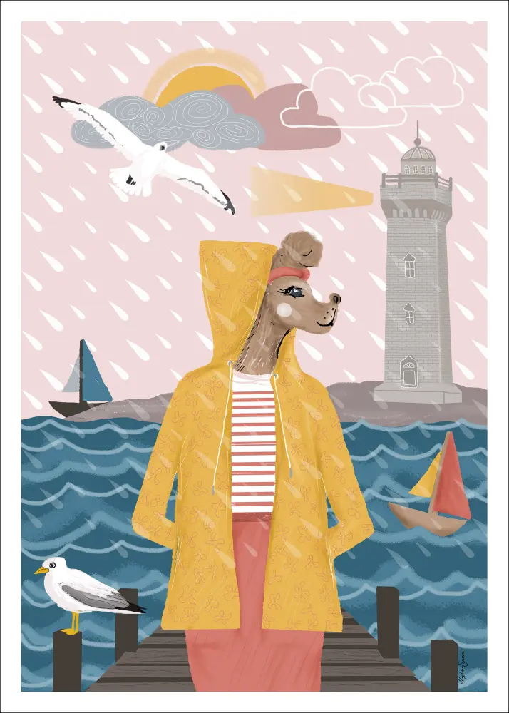 Bildverkstad Summer rain Poster