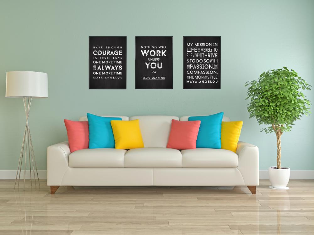 Bildverkstad Maya Angelou - Have enough courage - Black