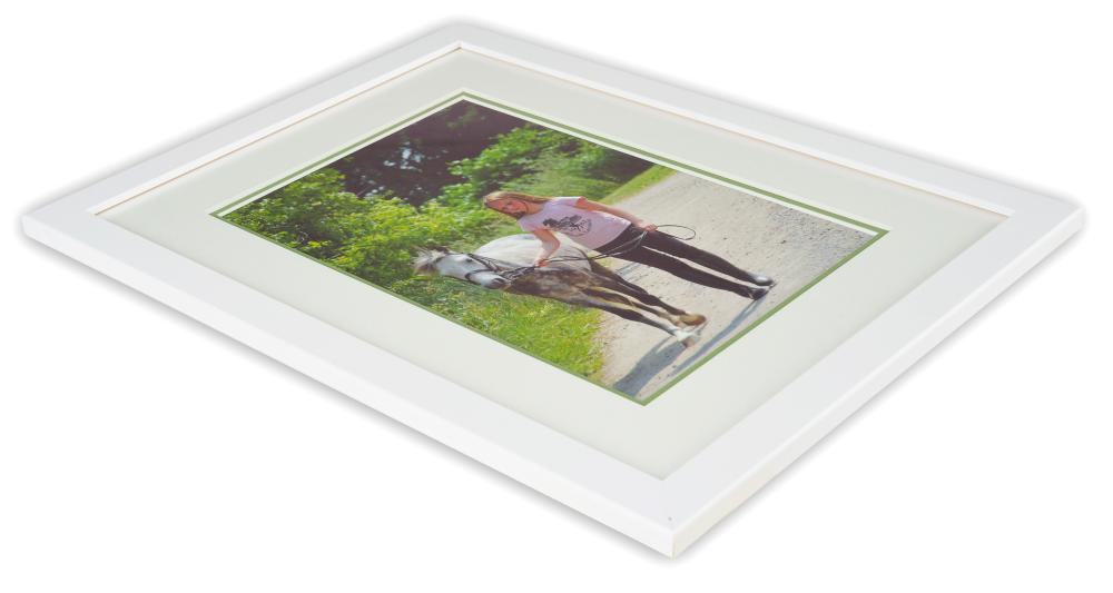 Egen tillverkning - Passepartouter Passe-partout twee lagen - Wit/Groen