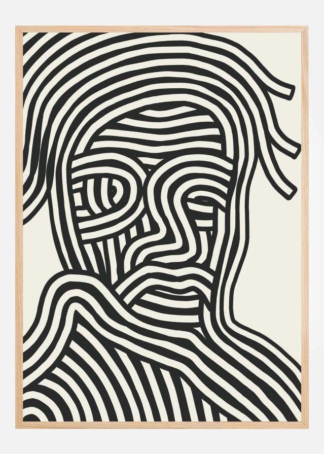 Bildverkstad Stripe Portrait Poster