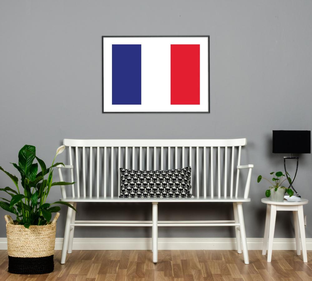 Bildverkstad Flagga - Frankrike Poster
