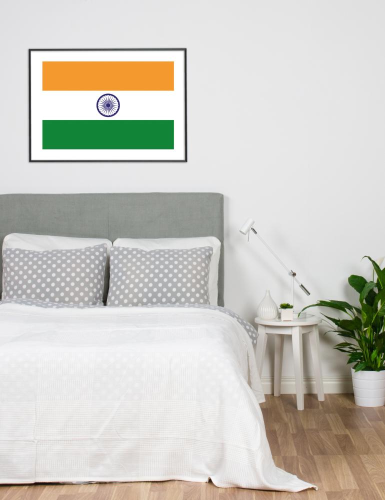 Bildverkstad Flagga - Indien Poster