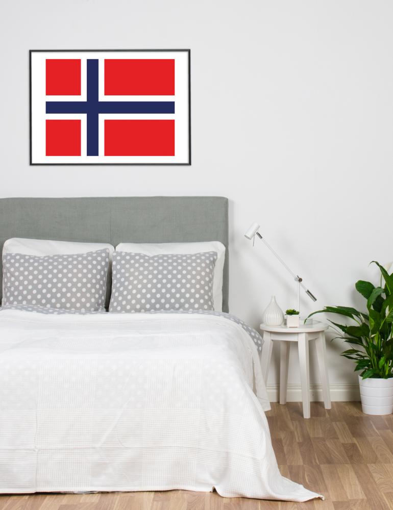 Bildverkstad Flagga - Norge Poster