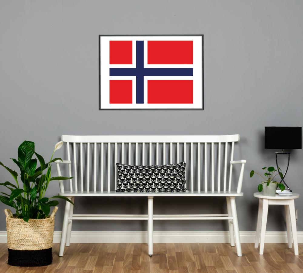 Bildverkstad Flagga - Norge Poster
