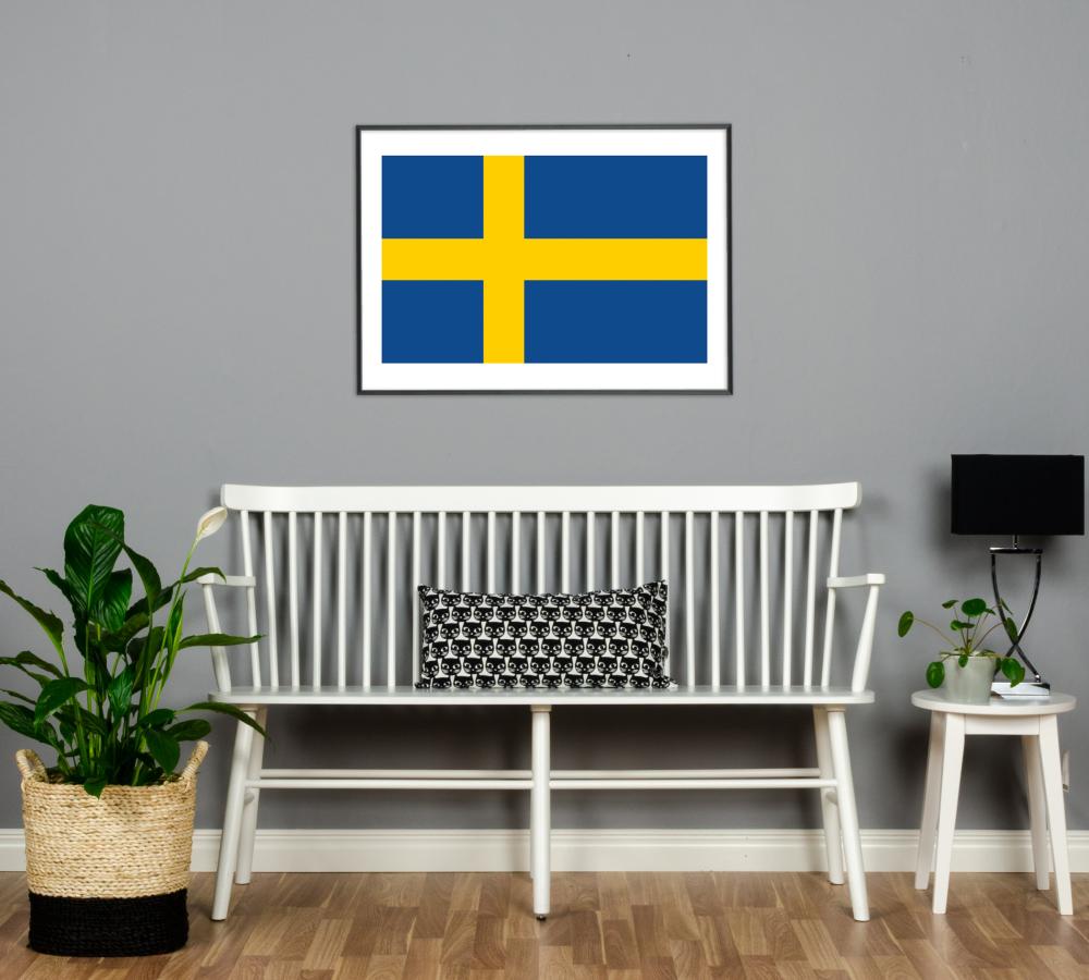 Bildverkstad Flagga - Sverige Poster