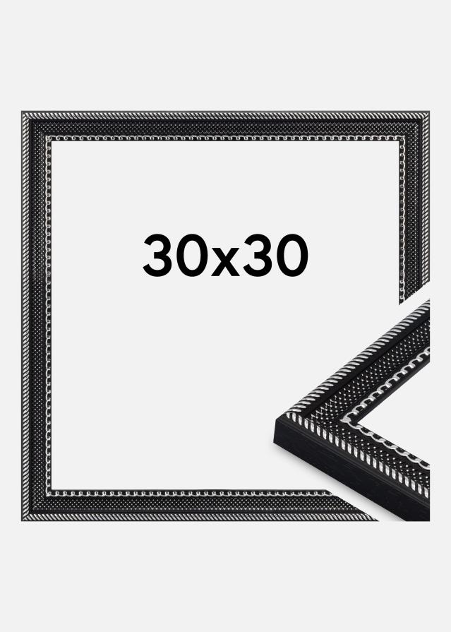 Jämtlands Ramfabrik Kader Trellis Acrylglas Zwart 30x30 cm