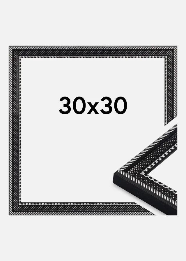 Jämtlands Ramfabrik Kader Trellis Acrylglas Zwart 30x30 cm