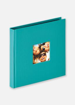 Walther Fun Album Turquoise - 18x18 cm (30 Zwarte zijden / 15 bladen)