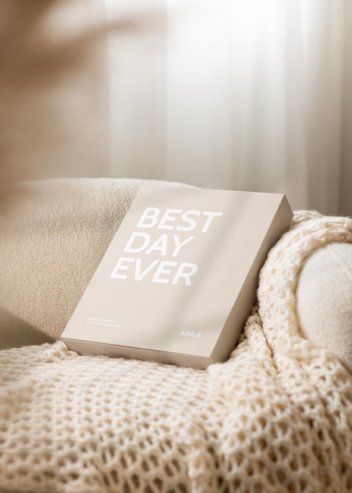 BGA KAILA BEST DAY EVER Creme - Coffee Table Photo Album (60 Zwarte zijden)