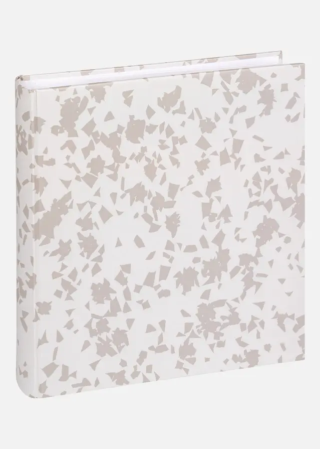 Walther Terrazzo stone Album Wit - 28x29 cm (60 Witte zijden / 30 bladen)