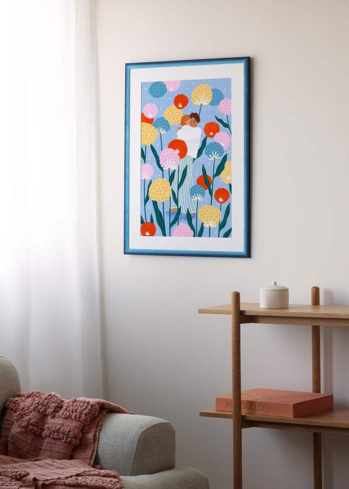 Jämtlands Ramfabrik Kader Cornwall Acrylglas Donkerblauw 50x70 cm