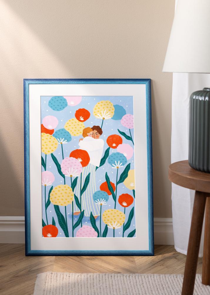 Jämtlands Ramfabrik Kader Cornwall Acrylglas Donkerblauw 50x70 cm