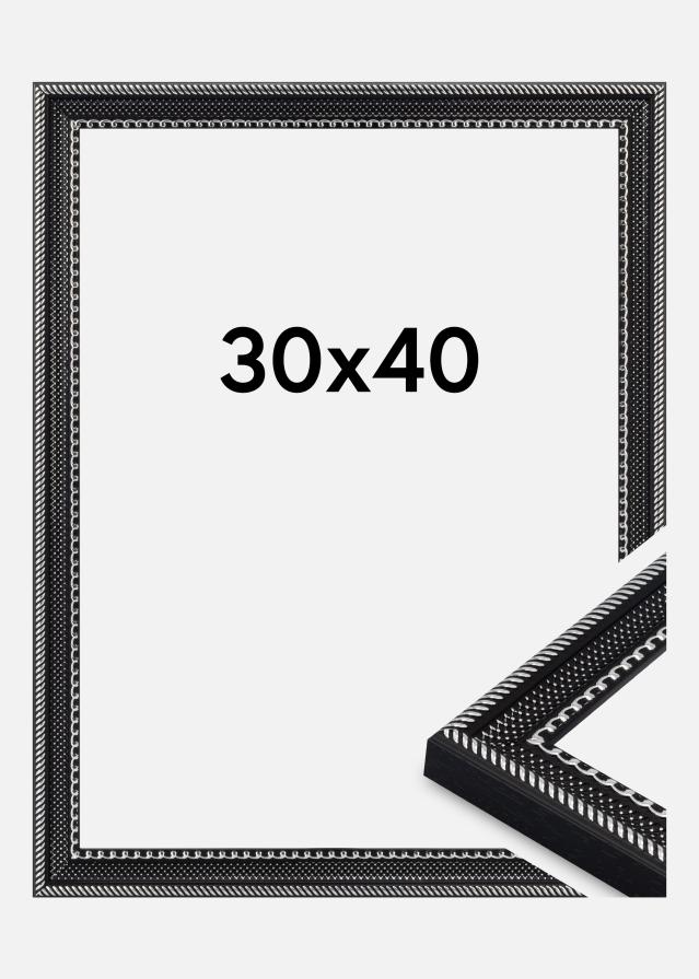 Jämtlands Ramfabrik Kader Trellis Acrylglas Zwart 30x40 cm