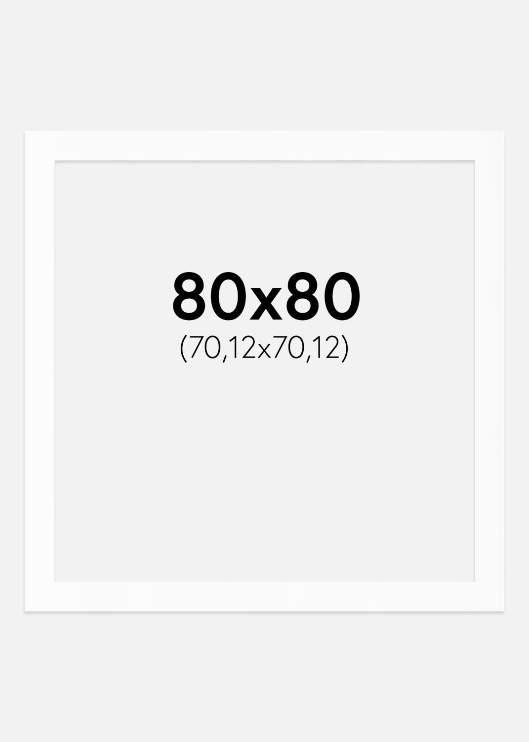 Product Image for Passe-partout Wit Standaard (Witte kern) 80x80 cm (70,12x70,12)