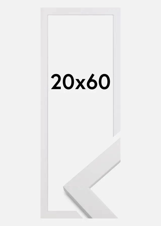 Galleri 1 Kader White Wood Acrylglas 20x60 cm