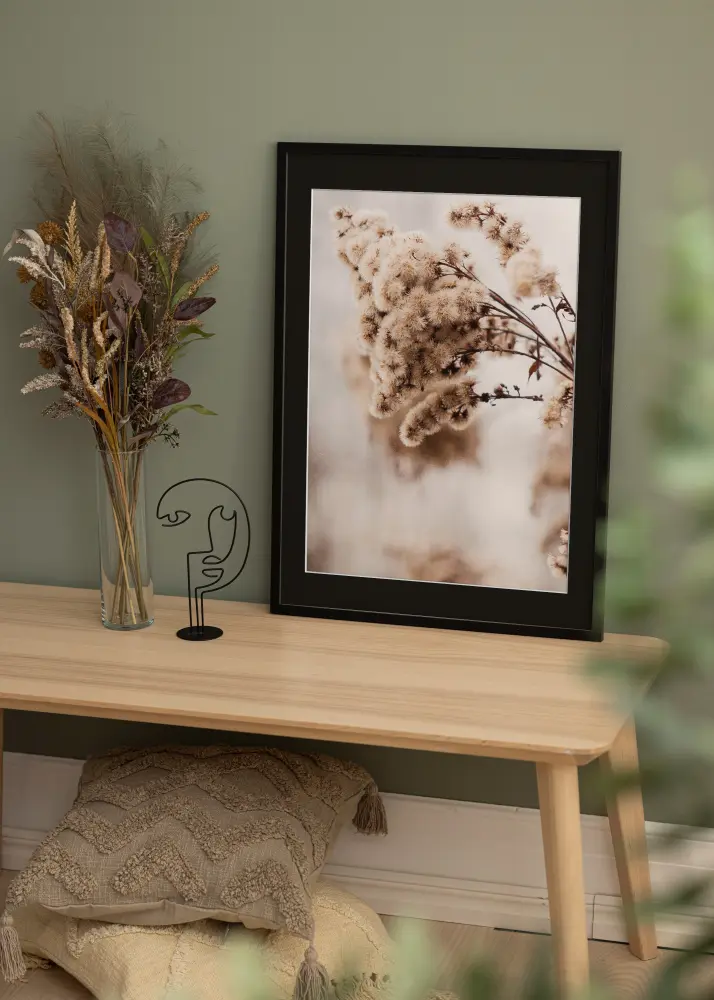 Ram med passepartou Kader Trendy Zwart 45x60 cm - Passe-partout Zwart 30x45 cm