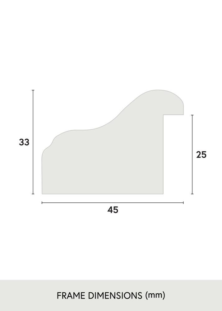 Jämtlands Ramfabrik Kader Aberystwyth Acrylglas Goud 42x59,4 cm (A2)