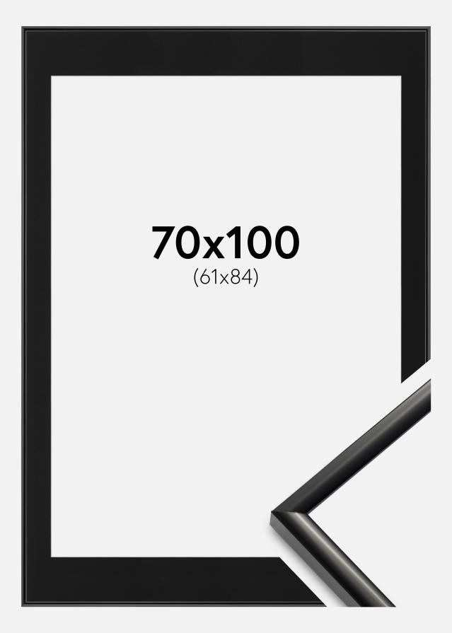 Ram med passepartou Kader New Lifestyle Zwart 70x100 cm - Passe-partout Zwart 62x85 cm