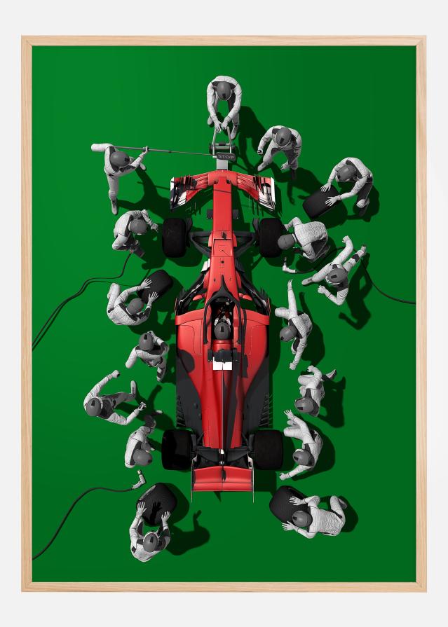 Bildverkstad Formula 1 green Poster