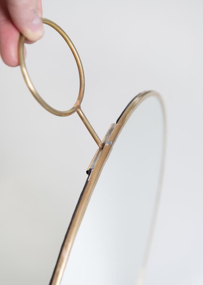 House Doctor Spiegel House Doctor The Loop Messing 38 cm Ø