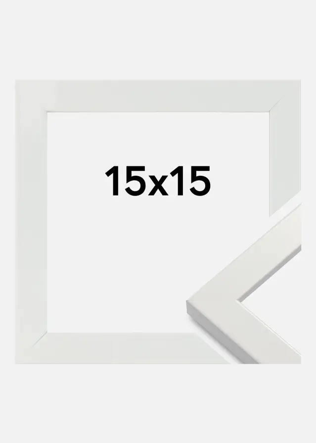 Galleri 1 Kader White Wood Glossy 15x15 cm