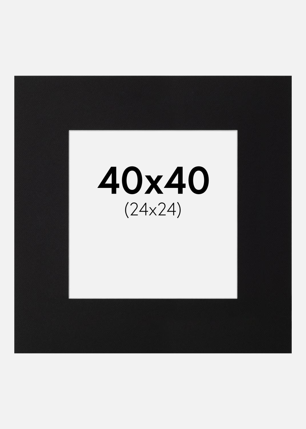Product Image for Passe-partout Canson Zwart (Witte kern) 40x40 cm (24x24)