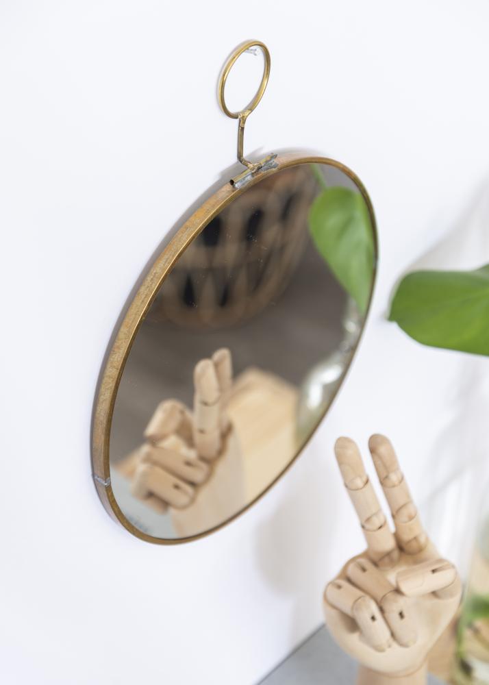 House Doctor Spiegel House Doctor Loop Messing 22 cm Ø