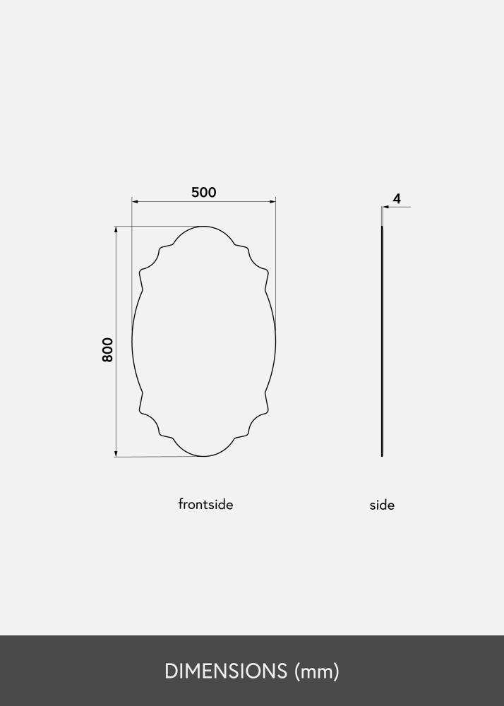 KAILA KAILA Spiegel Chique 50x80 cm