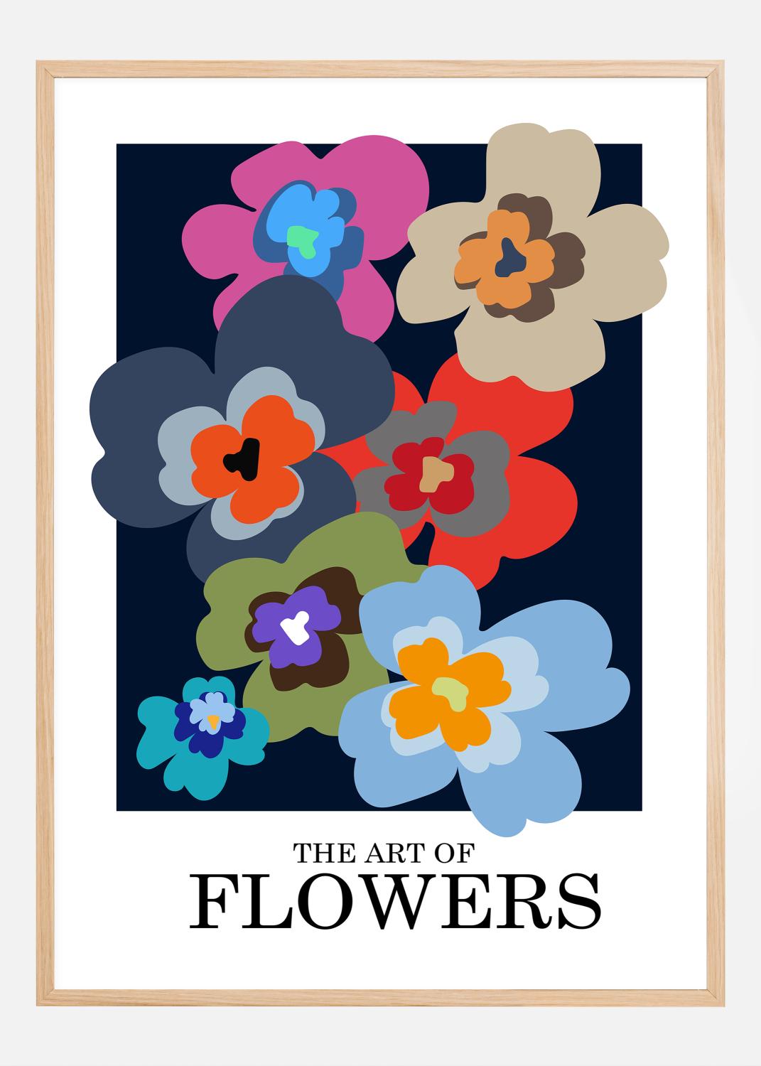 Product Image for The Art Of Flowers Blue Poster (50x70 cm)