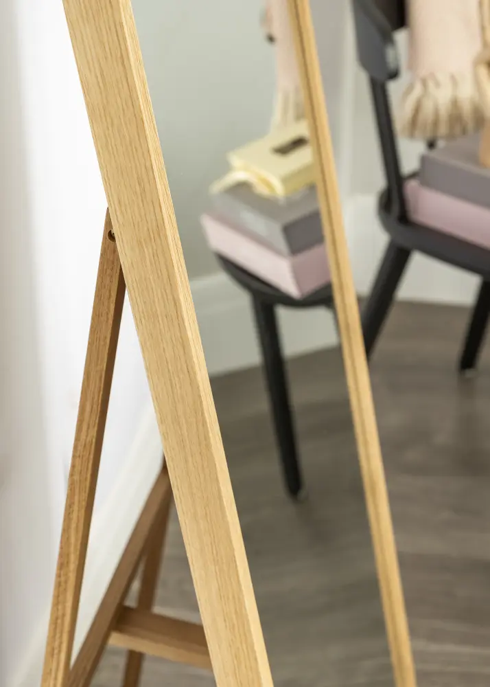 Hübsch Staande spiegel Eikenhout 52x167 cm