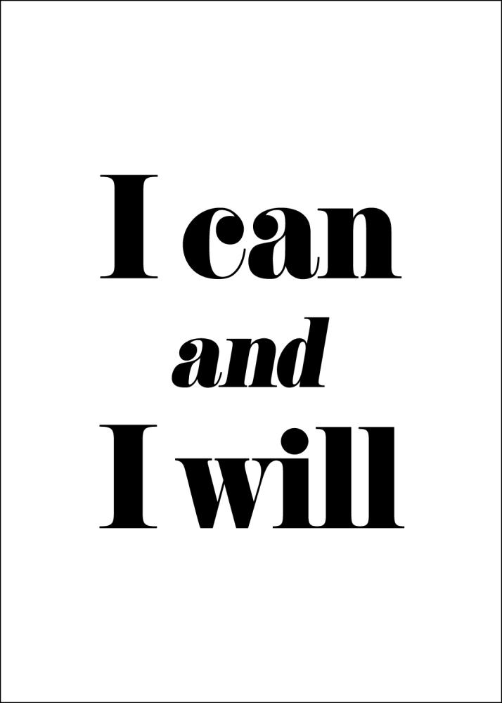 Bildverkstad I can and I will Poster