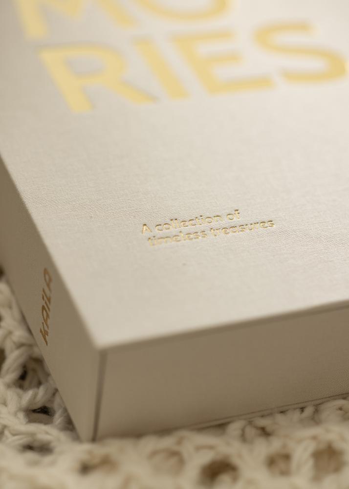 KAILA KAILA MEMORIES Warm Grey XL - Coffee Table Photo Album - 60 Foto's van 10x15 cm