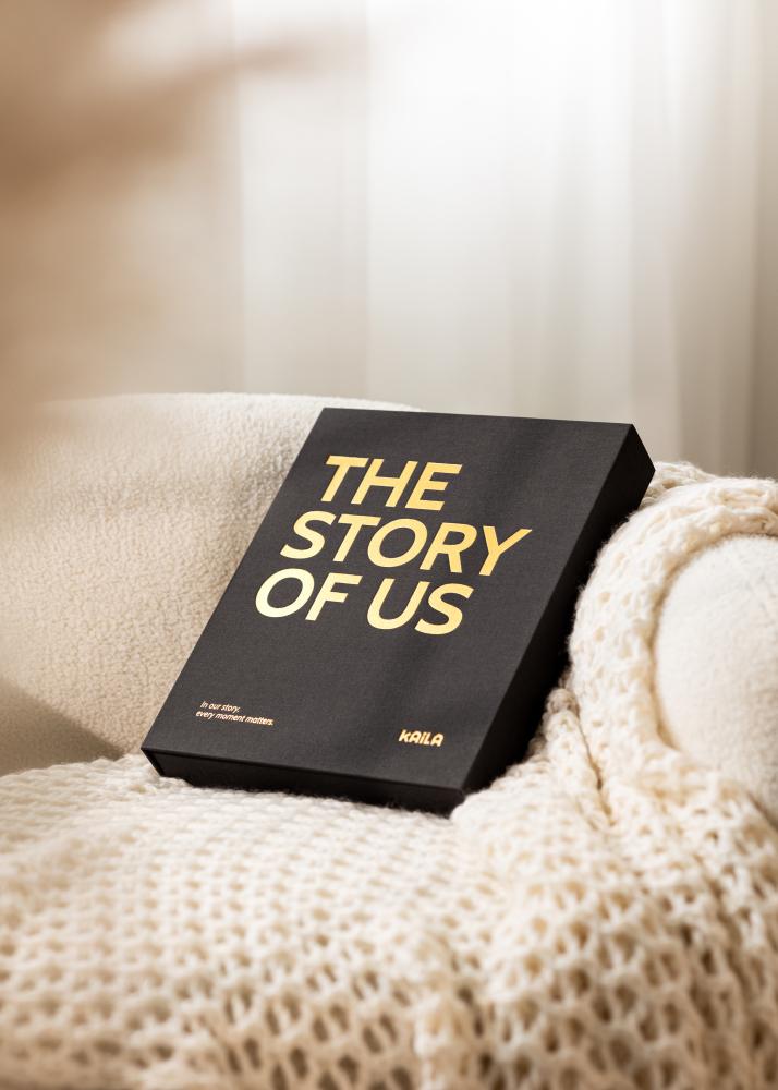 BGA KAILA THE STORY OF US Black - Coffee Table Photo Album (60 Zwarte zijden)