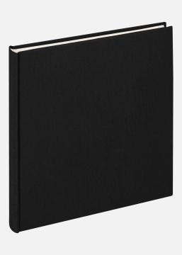 Walther Cloth Album Zwart - 22,5x24 cm (40 Witte zijden / 20 bladen)