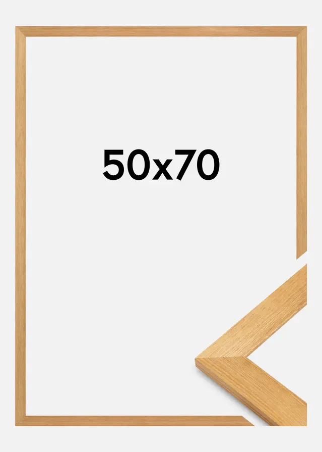 Jämtlands Ramfabrik Kader Sandra Acrylglas Eiken 50x70 cm