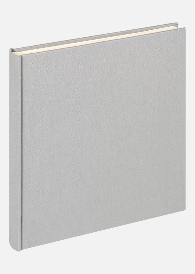 Walther Cloth Album Grijs - 22,5x24 cm (40 Witte zijden / 20 bladen)