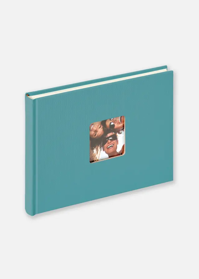 Walther Fun Album Turquoise - 22x16 cm (40 Witte zijden / 20 bladen)