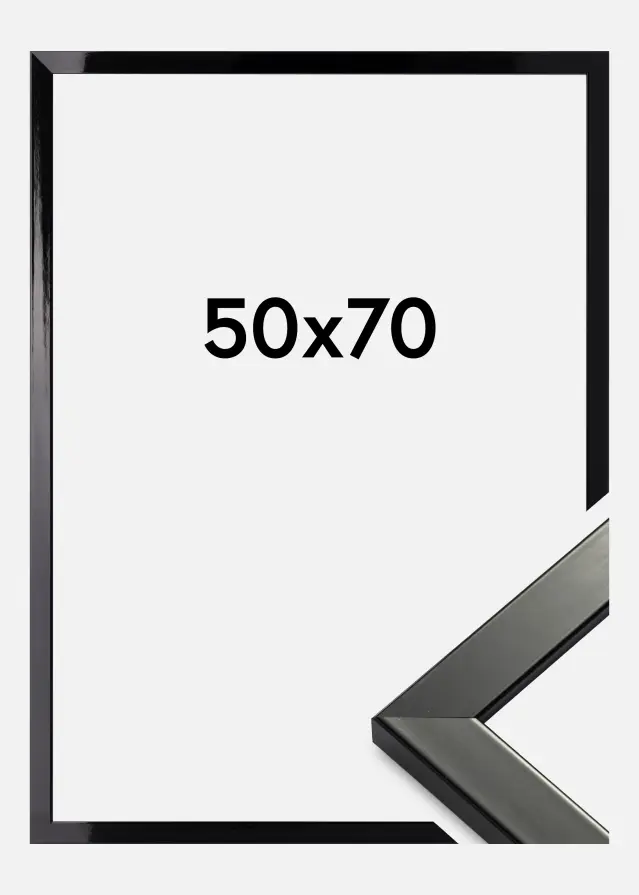 Galleri 1 Kader Uppsala Acrylglas Zwart Hoogglans 50x70 cm